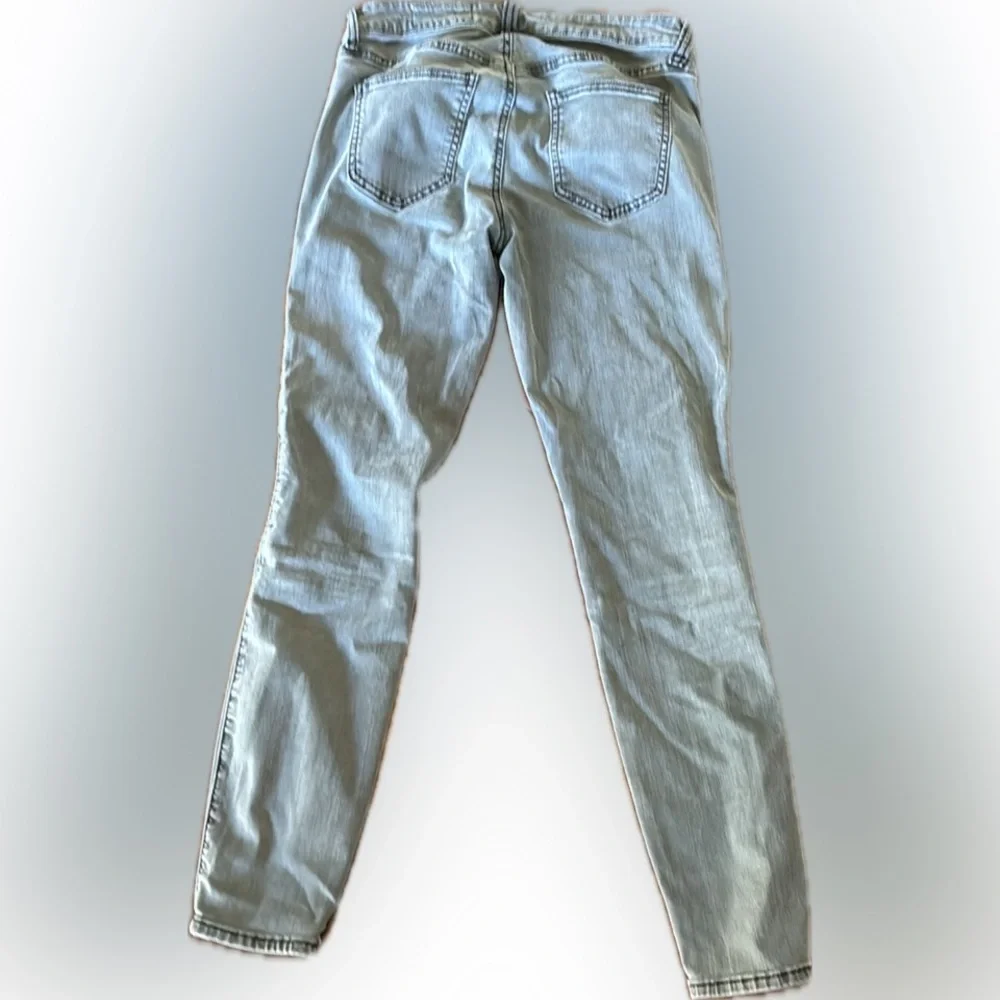 Pistola | Audrey moto skinny jeans low rise washed black denim ribbed knees - Picture 11 of 13